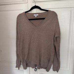 Nordstrom partial wool v neck sweater